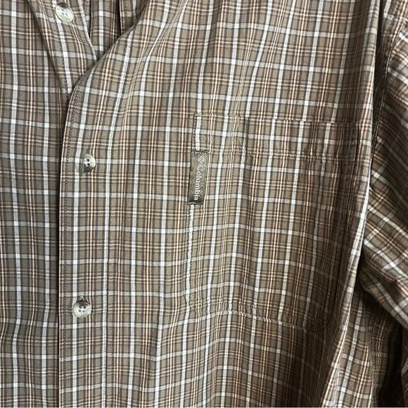 Columbia‎ Brown Plaid Button Down Shirt Size XL - Picture 4 of 10